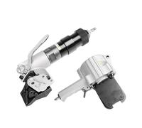 Reggiatrice Pneumatica Nastri D'acciaio Larghi 19 Mm/25 Mm/32 Mm,Reggiatrice Pneumatica per Metalli,Tensionatore E Taglierina Sigillatrice,Per Il Fissaggio Barre D'armatura/Tubi/Container 19mm