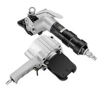 Reggiatrice pneumatica per carichi pesanti in acciaio, tenditore e sigillatrice da 19-32 mm, strumento per reggiatura in metallo per imballaggio, pressa per balle di tipo diviso per soluzion