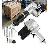 Reggiatrice pneumatica per cinghia in acciaio da 3,17 cm | Tenditore, sigillatore e taglierina 3 in 1 per imballaggi industriali efficienti di tubi, tondo per cemento armato e casse