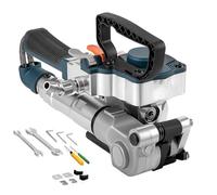 Reggiatrice pneumatica Portatile, Macchina per la Saldatura e la fascettatura pneumatica con Design Senza Fibbia, pressa per imballaggio ad Aria compressa Automatica Portatile(13-19mm)