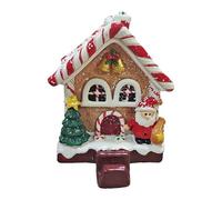 Reggicalze di Natale albero di pan di zenzero | Gancio di giarrettiera festiva in resina | Gancio per la casa per la decorazione della finestra del camino di Natale