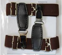 Reggicalzini Uomo Reggicalze Calzini Extra più a Lungo Modello 24 Marrone Scuro