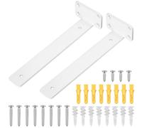Reggimensola, 2 pezzi Reggimensola sospesa, reggimensola invisibile, reggimensola, reggimensola sospesa, staffa per carichi pesanti, reggimensola, reggimensola a parete - bianco/25 cm