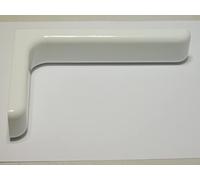 Reggimensola Luna Cm.24 con copertura in plastica bianco, completa di viti e tasselli per il montaggio.