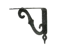 REGGIMENSOLA STILE FERRO BATTUTO STAFFA SUPPORTO NERO PER MENSOLE IN LEGNO 2 PZ