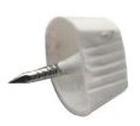 Reggipiano ovale in plastica con chiodo 16x8 mm 1000pz