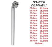 REGGISELLA CANOTTO Tubo SELLA in ALLUMINIO per Bicicletta / TUTTI I DIAMETRI