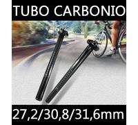 REGGISELLA FIBRA CARBONIO BICI CORSA-MTB 25,4 27,2 30,8 31,6 TUBO SELLA CANOTTO