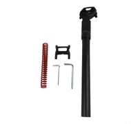Reggisella in lega di alluminio con ammortizzatore a molla, ammortizzante regolabile e ammortizzante, per bicicletta E-For Bike Comfort, lunghezza 350 mm, diametro multiplo (25,4 mm)