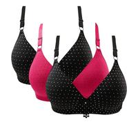 Reggiseni a copertura completa da donna, reggiseni da donna senza ferretto, imbottiti, confezione multipla, 3 pezzi, reggiseni push-up traspiranti per tutti i giorni, comodi reggiseni per seno cadente