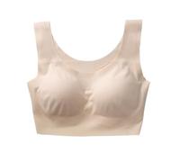 Reggiseni ad alto supporto per le donne con cinturino regolabile copertura completa reggiseni comodi senza ferretto reggiseni senza ferretto Reggiseno da donna, Beige, XL