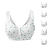 Reggiseni con chiusura frontale da donna senza ferretto push-up in cotone reggiseno plus size chiusura frontale reggiseni per tutti i giorni reggiseno traspirante senza fili in cotone gilet per