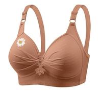Reggiseni da donna senza ferretto di supporto per tutti i giorni Plus Size Copertura completa Bralette 2025 Reggiseni senza fili per le donne UK, cachi, M