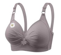 Reggiseni da donna senza ferretto di supporto per tutti i giorni Plus Size Copertura completa Bralette 2025 Reggiseni senza fili per le donne UK, Grigio, 3XL
