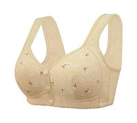 Reggiseni Donna Comodi, Reggiseno Senza Ganci Dietro Push-Up Senza Ferretto con Supporto Copertura Completa Scollo a V Senza Fili Imbottito Sports Bra Abbigliamento per Palestra Corsa Yoga
