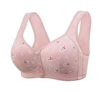 Reggiseni Senza Ferretto, Bralette Donna Pizzo con Coppe in Pizzo Stretch Imbottitura Foderata in Cotone E con Schiene in Morbida Microfibra Brassiere Morbida Ed Elastica per Tutti I Giorni