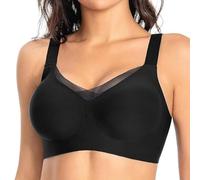 Reggiseni senza ferretto senza cuciture per le donne Grande busto Copertura completa Nessuno Ferretto Reggiseno imbottito confortevole per tutti i giorni Bralette per le donne con chiusura frontale