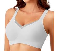 Reggiseni senza ferretto senza cuciture per le donne Grande busto Copertura completa Nessuno Ferretto Reggiseno imbottito confortevole per tutti i giorni Bralette per le donne con chiusura frontale
