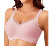 Reggiseni senza ferretto senza cuciture per le donne Grande busto Copertura completa Nessuno Ferretto Reggiseno imbottito confortevole per tutti i giorni Bralette per le donne con chiusura frontale