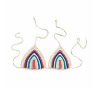 Reggiseni sportivi a compressione per le donne Euramerican Costume da bagno Bikini Top Reggiseni per Plus Size Donne, H, L