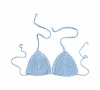 Reggiseni sportivi a compressione per le donne Euramerican Costume da bagno Bikini Top Reggiseni per Plus Size Donne, Verde menta, L