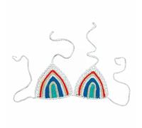 Reggiseni sportivi a compressione per le donne Euramerican Costume da bagno Bikini Top Reggiseni per Plus Size Donne, G, L