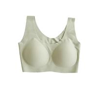 Reggiseni Sportivi in Seta Monopezzo per Donna Reggiseno per Yoga Morbido e Confortevole per Il Sonno Bralette a Copertura Totale in Seta di gelso