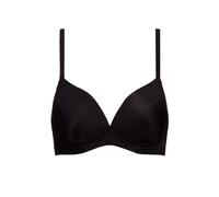 SÌèLEI, Reggiseno con Coppe Imbottite, Realizzato in Morbida Microfibra, con Finiture Invisibili e Senza Ferretto, Designed in Italy, Color Nero, Taglia 4C
