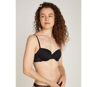Reggiseno a balconcino Attraction Nero 3 D Tinta unita