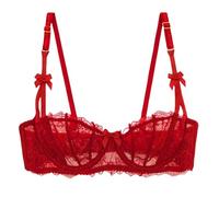 Reggiseno a Balconcino in Pizzo a Rete Sheer Push Up Plus Size Sexy 1/2 Tazze Ferretto Reggiseni sfoderati Reggiseno per Tutti i Giorni