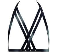 Reggiseno a Cinghie Bijoux Indiscrets Maze Halter Nero