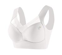 Reggiseno a copertura completa Coppa morbida da donna grande canotta in pizzo senza spalline biancheria intima sottile piega laterale seno raccogliere regolabile senza cuciture confortevole