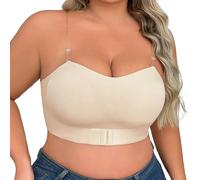 Reggiseno a coppa intera senza cuciture, senza ferretto, con supporto morbido per l'uso quotidiano, vestibilità comoda in taglie normali e grandi, ideale per il tempo libero, spalline invisibili