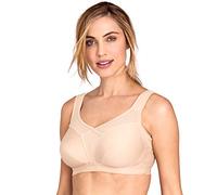 Reggiseno a Coppa Piena e Sezione Molto Alta Senza Ferretto Miss Mary Cotton Fresh, Beige Regalo per lei, Regalo da Donna