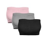 Reggiseno a fascia da donna senza spalline minimizer multiway per seno grande imbottito senza cuciture reggiseno a fascia confortevole senza ferretto top a tubo antiscivolo rimovibile Padd elastico