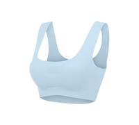 Reggiseno a figura intera Ice Raccogliere di grandi dimensioni gilet da corsa yoga sport biancheria intima donna ad alto impatto push up tubo top, Blu, M