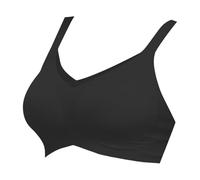 Reggiseno a figura intera senza ferretto, sportivo, bustino in pizzo con scollo a V, coppa comoda, taglie grandi, morbida bralette con estensione ad alto impatto, top a tubo a fascia, Nero , L