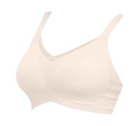 Reggiseno a figura intera senza ferretto, sportivo, bustino in pizzo con scollo a V, coppa comoda, taglie grandi, morbida bralette con estensione ad alto impatto, top a tubo a fascia, Beige, L