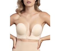 Reggiseno Adesivo a U Bye-Bra - Senza Spalline, Coppa C Beige