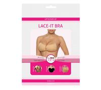 Reggiseno Adesivo Push-Up Bye Bra Lace-IT - Coppa D, Beige