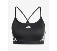 Reggiseno adidas Aeroreact Training Light-Support 3S nero bianco - XXS-B