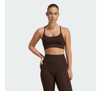 Reggiseno adidas All Me Light Support Rib Long Line Bra Aurora Coffee S