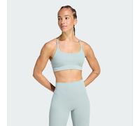 Reggiseno adidas All Me Light Support Rib Long Line Bra Wonder Sage 2XL