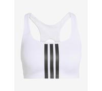 adidas - Women's Optime 3-Stripes MS Bra - Reggiseno sportivo M bianco