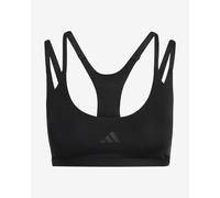 Adidas Optime Workout Strappy Low Impact Sports Bra Nero M Donna