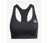 Reggiseno adidas Powerimpact Rib Medium Support nero bianco donna - S-AB
