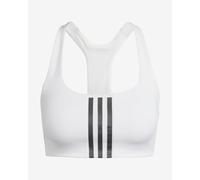 Adidas Powerimpact 3 Stripes Medium Impact Sports Bra Bianco L / AB Donna