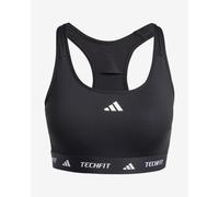 adidas - Training Tech Fit - Reggiseno a supporto medio nero S