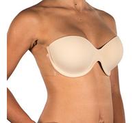 Reggiseno alato, senza spalline, adesivo invisibile, con ali dalla A alla coppa D (B, color nudo)