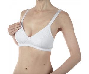 Reggiseno Allattamento Chicco in Cotone Nursing Bra Bianco 3C